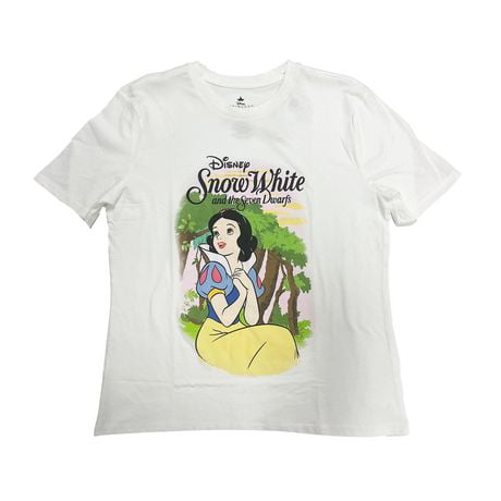 Disney Princess T-shirt à manches courtes pour femme Blanche-Neige Forêt