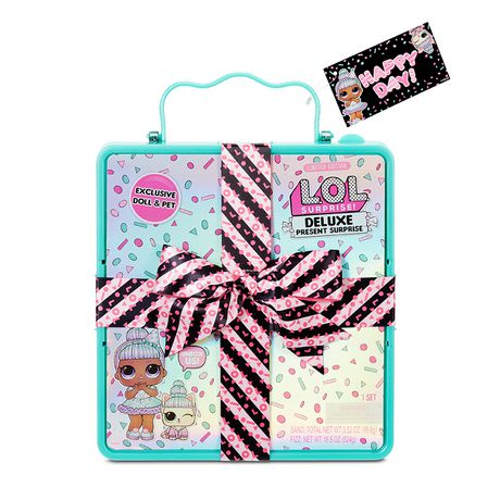 L.O.L. Surprise! L.O.L. Surprise Deluxe Present Surprise With Limited Edition Sprinkles Doll And Pet Teal