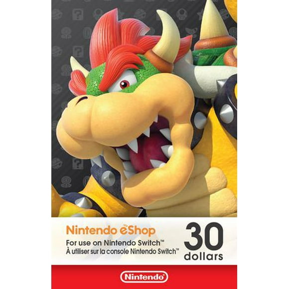 Carte-cadeau Nintendo eShop de 30 $ [Code Numérique]