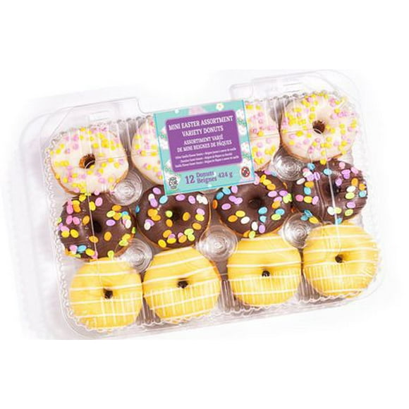 CT BAKERY, MINI EASTER ASSORTMENT VARIETY DONUTS