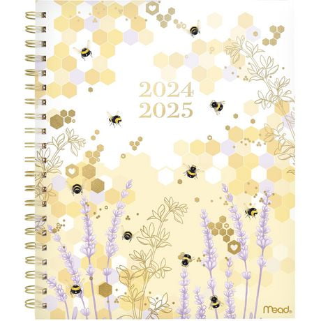 Mead 15M Bee Lavender Large Planner, Planner