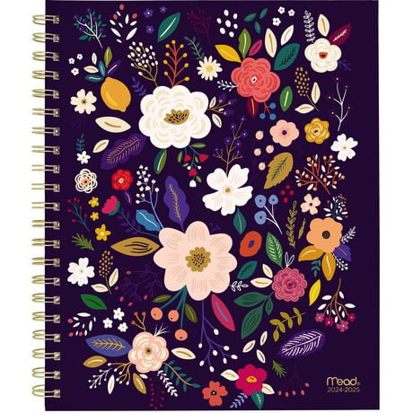 Mead 15M Fruit & Floral Lt Blue Large Planner, Planner