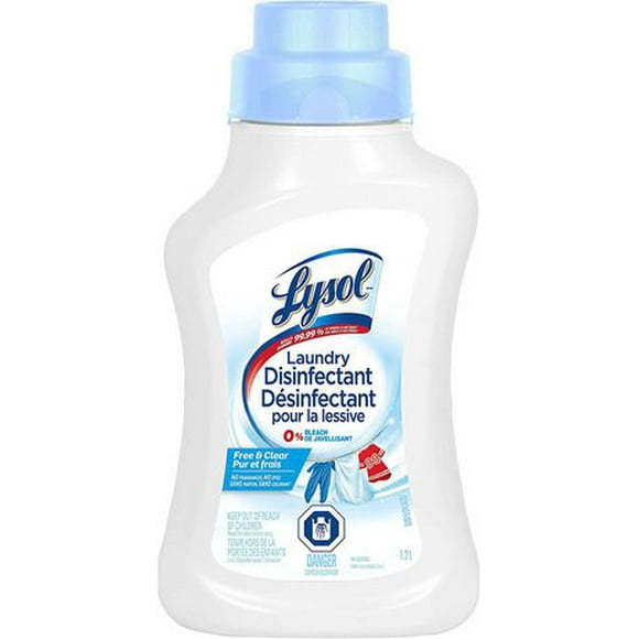 Lysol Laundry Disinfectant, Gratuit et Clair, 1.2L 1,2L
