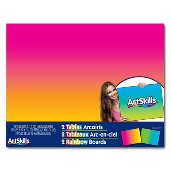 ARTSKILLS Rainbow Boards, 2 pieces