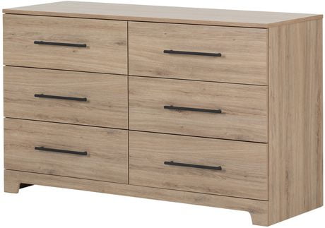 South Shore Primo 6 Drawer Dresser in Brown Walnut | Walmart Canada