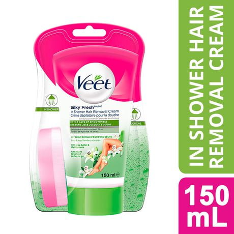 Veet® Silky Fresh ™ In-Shower Hair Removal Cream Body & Legs Dry Skin, 150 mL, 150 mL
