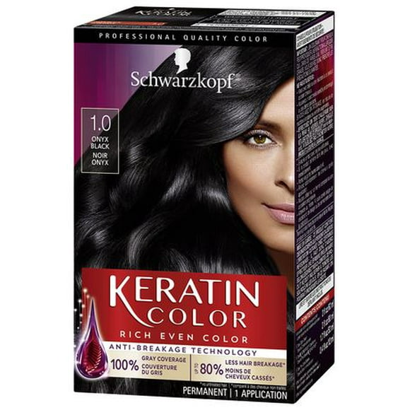 Keratin Color de Schwarzkopf Crème Colorante Permanente, 5.3 Brun-rouge