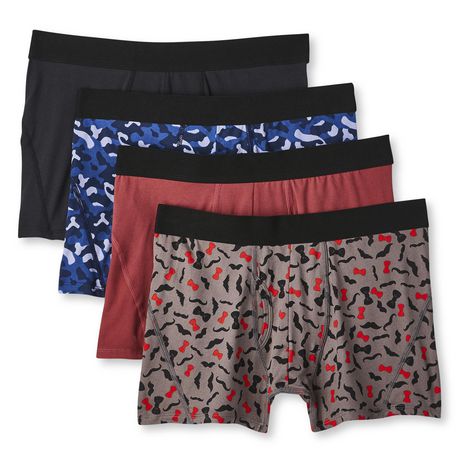 Athletic Works Men's Everyday Stretch Trunks 4-Pack - Walmart.ca