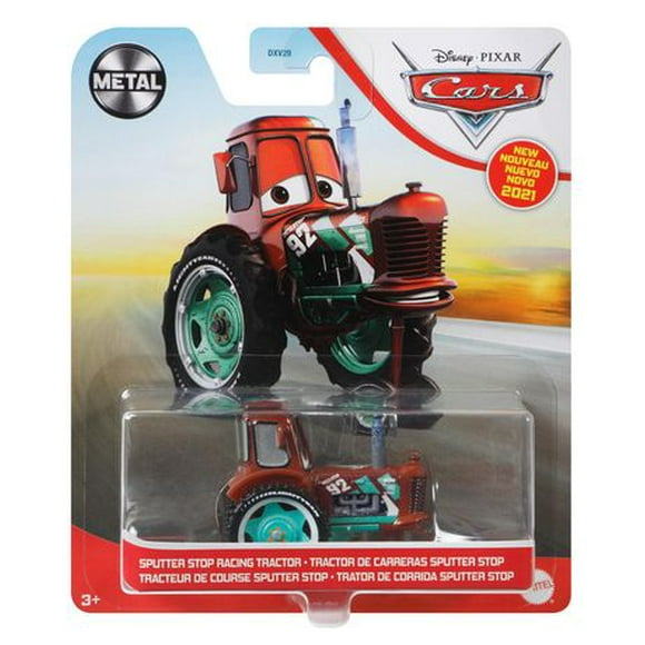 Véhicule Sputter Stop Racing Tractor à l'échelle 1:55 du film Cars 3  de Disney•Pixar
