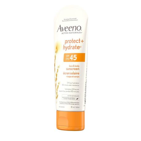 sunscreen aveeno face spf ml body