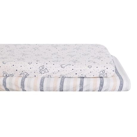 George Baby 2-Pack Mini Fitted Crib Sheets