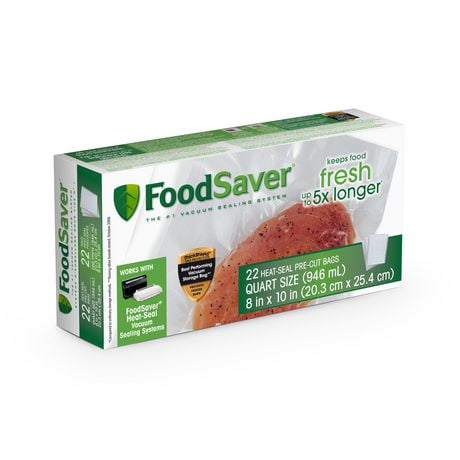 FoodSaver Quart (946ml) Bags, 22 Count