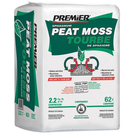 Premier Peat Moss, 2.2 cuft