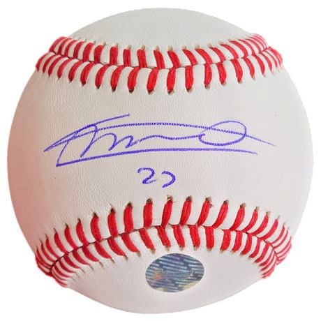 Vladimir Guerrero Jr. Toronto Blue Jays Balle de Baseball signé RTD1 Rawlings