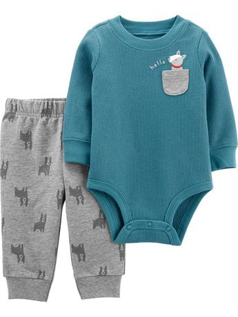 Child of Mine made by Carter's Infant Boy Body Suit Pants Set - Dog ...