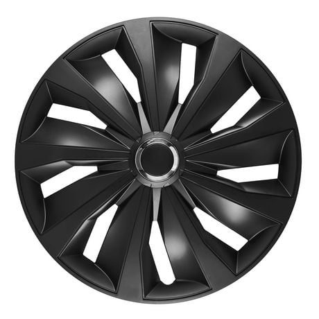 Alpena 16" Action Wheel Covers, Black, set of 4