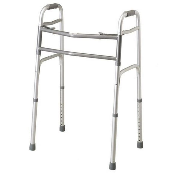 Medline Bariatric Two-Button Folding Walker