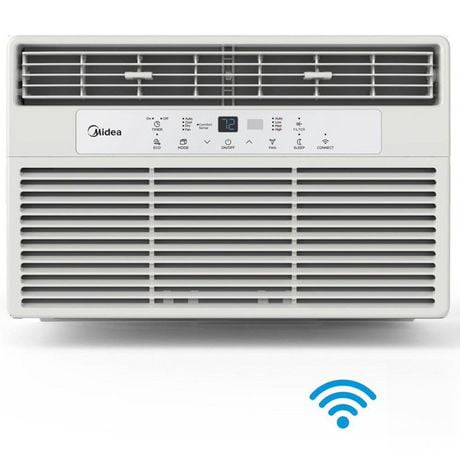 Midea 8,000 BTU Window Air Conditioner with Remote, For room size up to 350 sq ft.