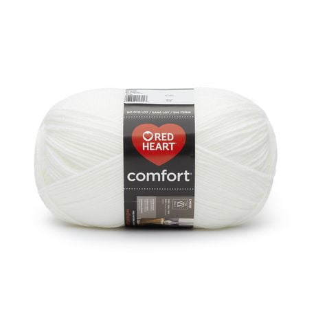 Red Heart® Comfort® Yarn, Shimmer, Acrylic #4 Medium, 12oz/340g, 649 Yards, Versatile yarn large ball size