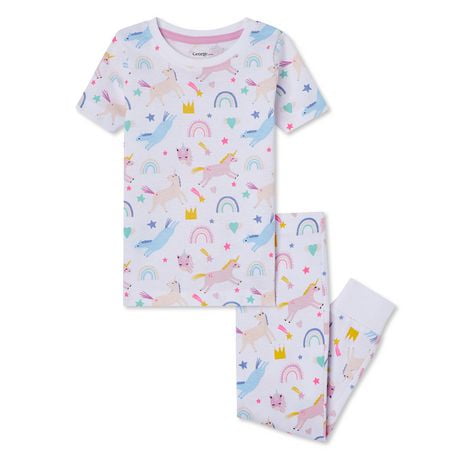 George Toddler Girls' Cotton Pajamas 2-Piece Set
