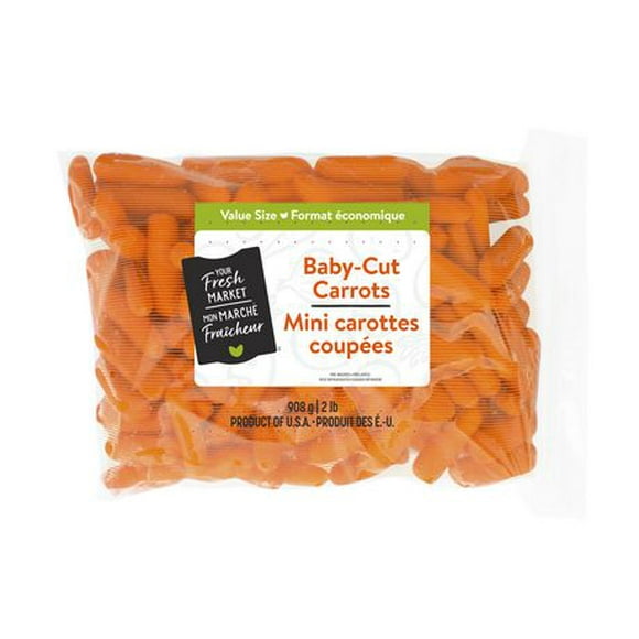 Mini carottes coupées Mon marché fraîcheur 908 g