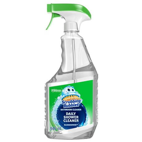 Scrubbing Bubbles® Daily Shower Cleaner, Prevents Soap Scum in Tubs, Shower Walls and More, Rainshower Scent, 946mL, 946mL, Rainshower Scent