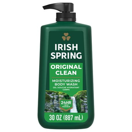 Irish Spring Original Clean Body Wash for Men, 887 mL, 887 mL