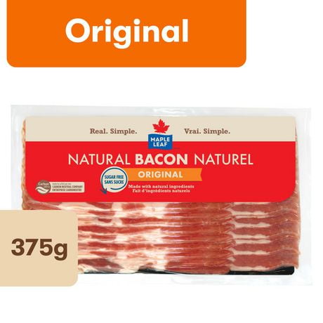Bacon naturel original Maple Leaf 375g