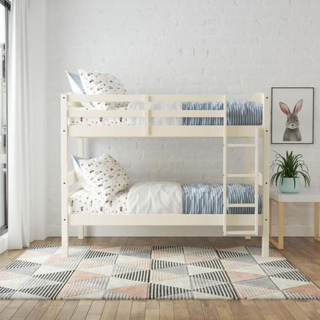 Better Homes Gardens Leighton Wood Twin Over Twin Bunk Bed Walmart   6000206735937 