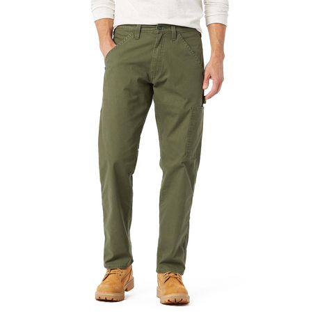 BLUE MOUNTAIN Mens 40 to 44 Olive Green Utility Carpenter PANTS Reg Fit New