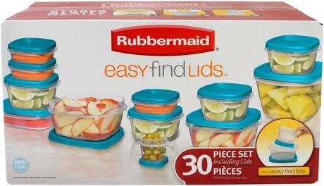 rubbermaid 50 piece easy find lids