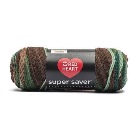 Red Heart® Super Saver® Yarn, Stripes, Acrylic #4 Medium, 5oz/141g, 236 Yards, Durable yarn, wide color range