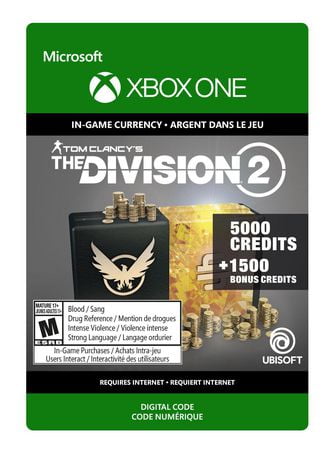 Xbox One Tom Clancy's The Division 2: 6500 Premium Credits Pack ...