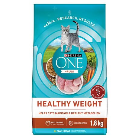 Purina ONE Healthy Weight Turkey, Dry Cat Food 1.8 kg, 1.8 kg