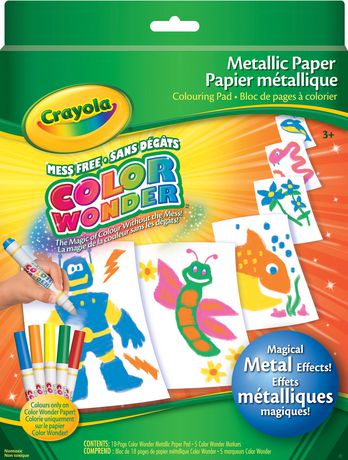 Color Wonder Metallic Paper with Markers | Walmart Canada