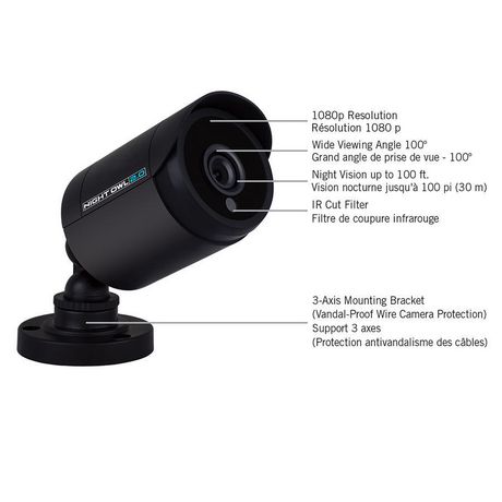 night owl 4k hd wired security system