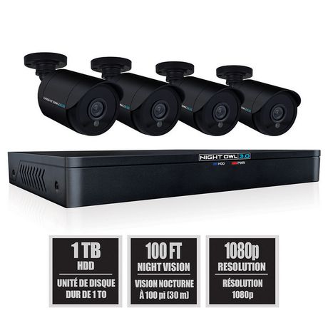 night owl 8 camera 1080p wired security system