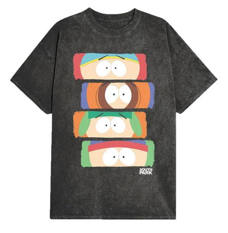 South Park Eyes Black Mineral Wash T-Shirt Tee | Walmart Canada