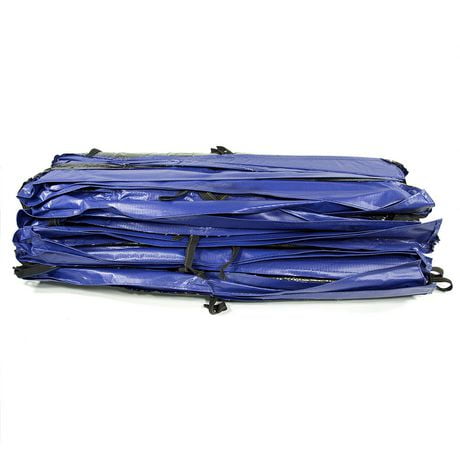 SKYWALKER TRAMPOLINES 9 x 15 FT Rectangle, Blue, Outdoor Trampoline Spring Pad Replacement, 2 Piece Safety Spring Cover for Rectangle Frame Trampolines