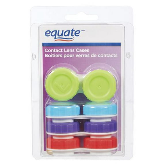 Equate Contact Lens Cases, 4 pcs