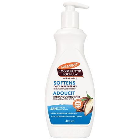 Palmer’s Cocoa Butter Formula Daily Skin Therapy Body Lotion 24 Hour Moisturization, 400ml, A rich, creamy lotion made from pure Cocoa Butter enriched with Vitamin E.