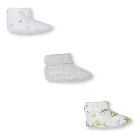 George Infants' Unisex Booties 3-Pack 