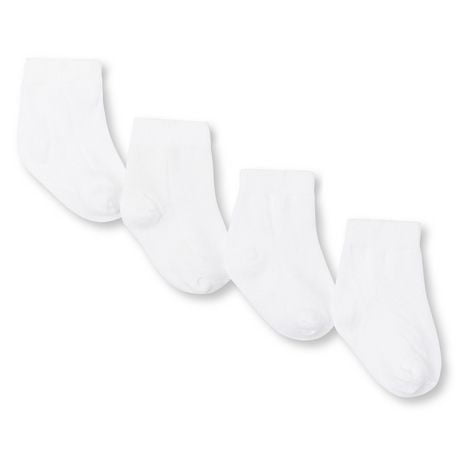 George Infants' Unisex Neutral Layette Socks 4-Pack, One Size