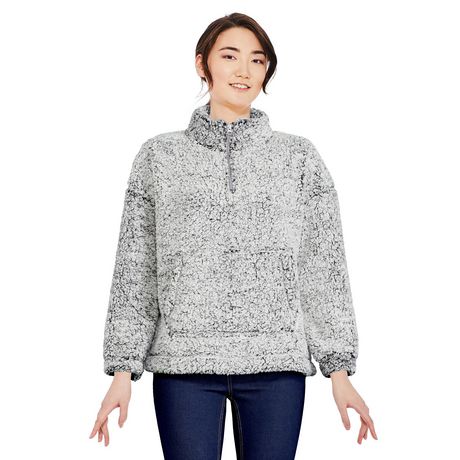 George Women's Sherpa Quarter-Zip Jacket - Walmart.ca