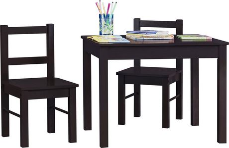 Sandinrayli 3-in-1 Wood Kids Table and 2Chairs Set Blackboard for Toddlers Playing Reading 3-Piece Kiddy-Sized Furniture Children Activity Desk with Stroage Drawer and Box Drawing