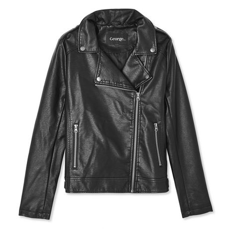 George Women's Faux Leather Moto Jacket | Walmart Canada