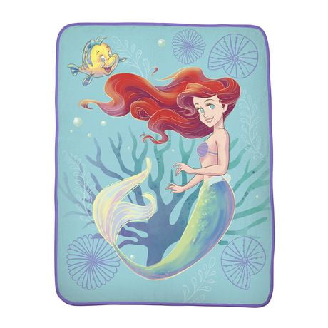 Little Mermaid "Floating Free" Silk Touch Throw