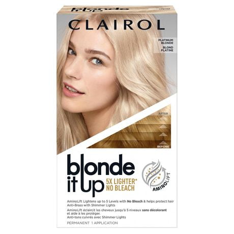 Clairol Blonde It Up, Coloration permanente 5 niveaux plus éclaircit sans décolorant