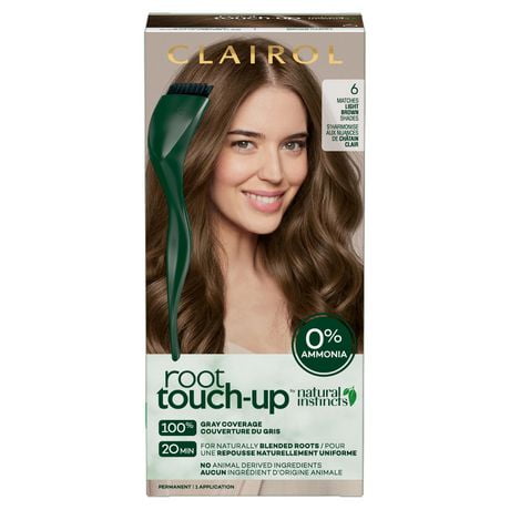 Clairol Root Touch-Up by Natural Instincts Permanent Hair Dye, 100% gray coverage!