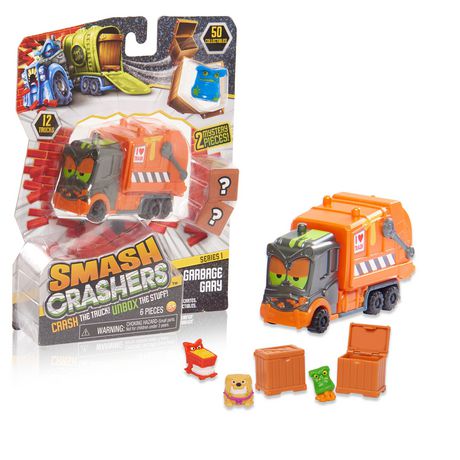 1 Truck 1 Collectibles Just Play Smash Crashers Propane Dwayne 2 Crates UNbox The Stuff Crash The Truck
